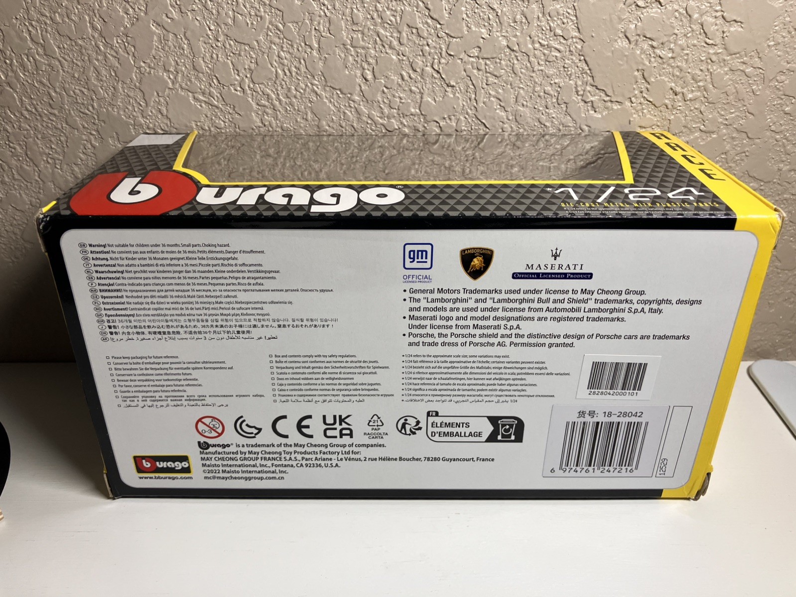 BBURAGO 2024 PORSCHE 963 #6 PORSCHE PENSKE FIA WEC LE MANS 1:24 DIE CAST 28042