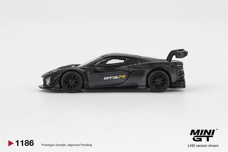 Mini GT 1:64 Corvette Z06 GT3.R Road America Test car Black Blister Car