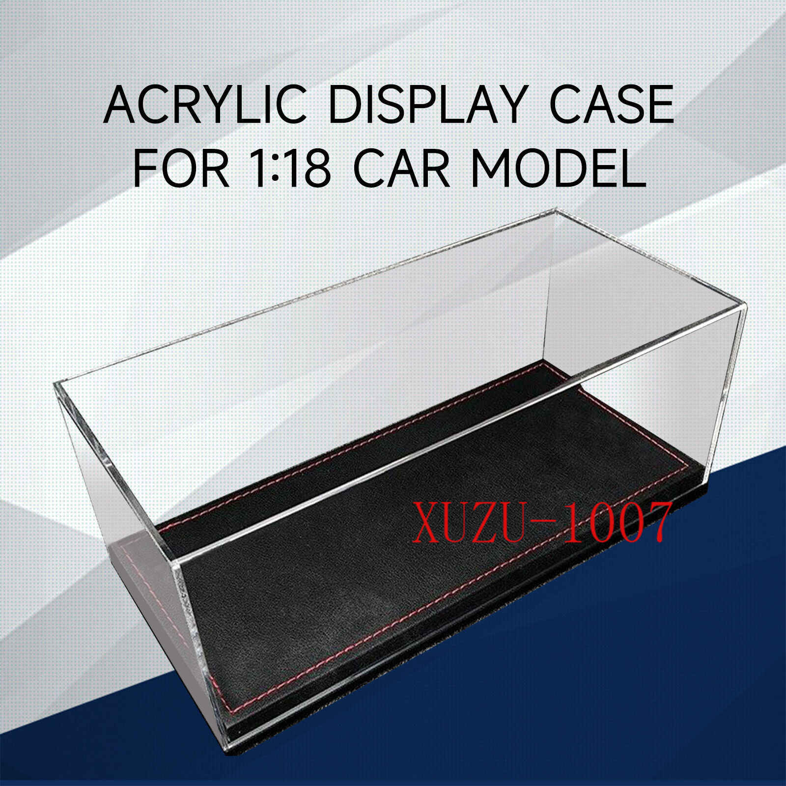 Diorama Acrylic Display Case Show Case With PU Leather Base For 1/18 Car Model
