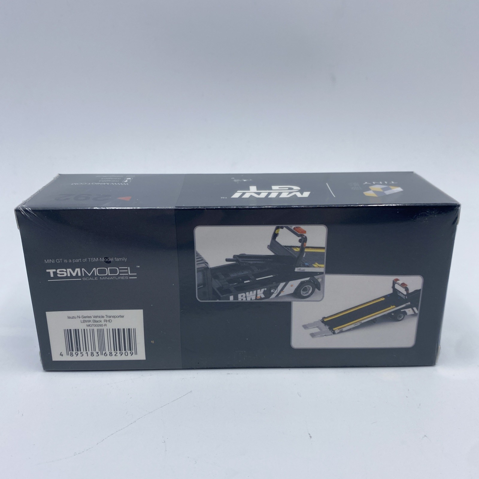 Mini GT Isuzu N-Series Vehicle Transporter LBWK Blk 1:64 Scale *SEALED*