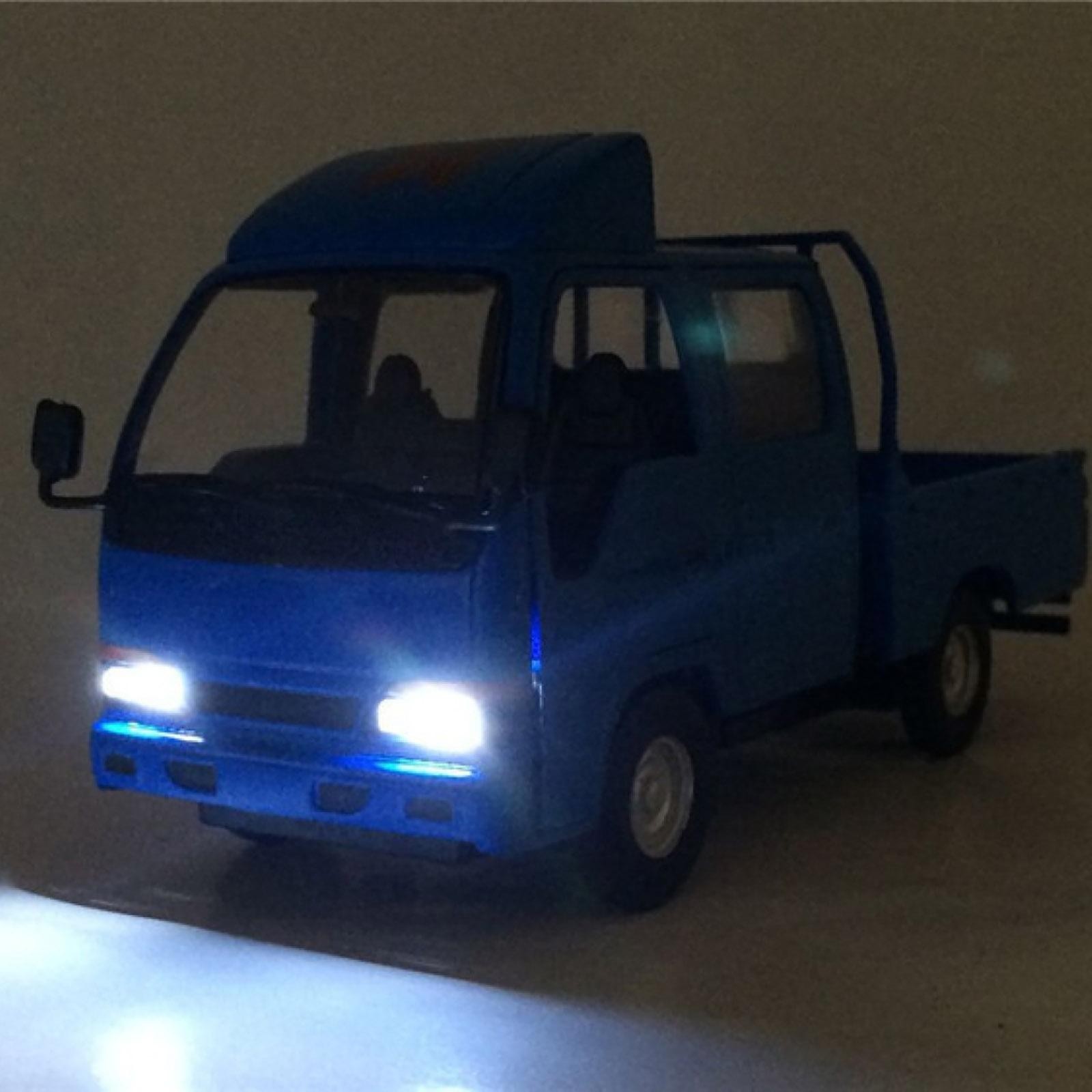 1/32 Blue Model Toy Car With Pull Back&Sound Light For ISUZU NHR Pickup Truck