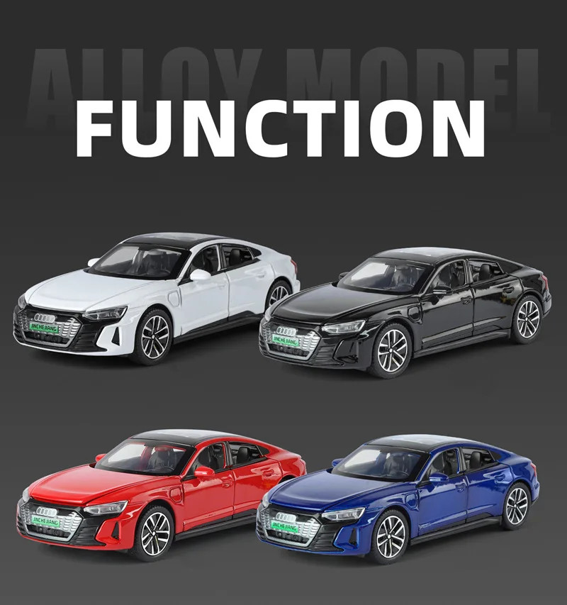 1:32 Audi RS E-Tron GT Alloy Car Model Diecast Metal Toy Sound Light Kids Gift
