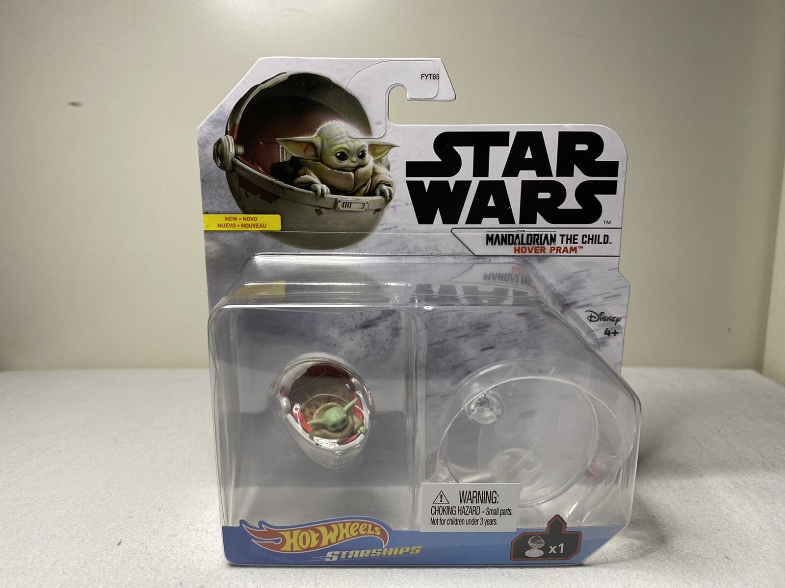 Hot Wheels Star Wars Starships Razor Crest + Child Hover Pram Diecast Disney