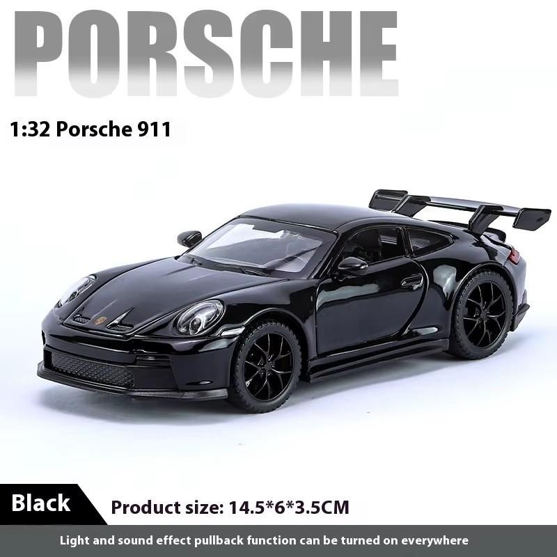 1:32 PORSCHE 911 GT3 RS Car Alloy Model Diecast with Sound Light Kids Gift NEW