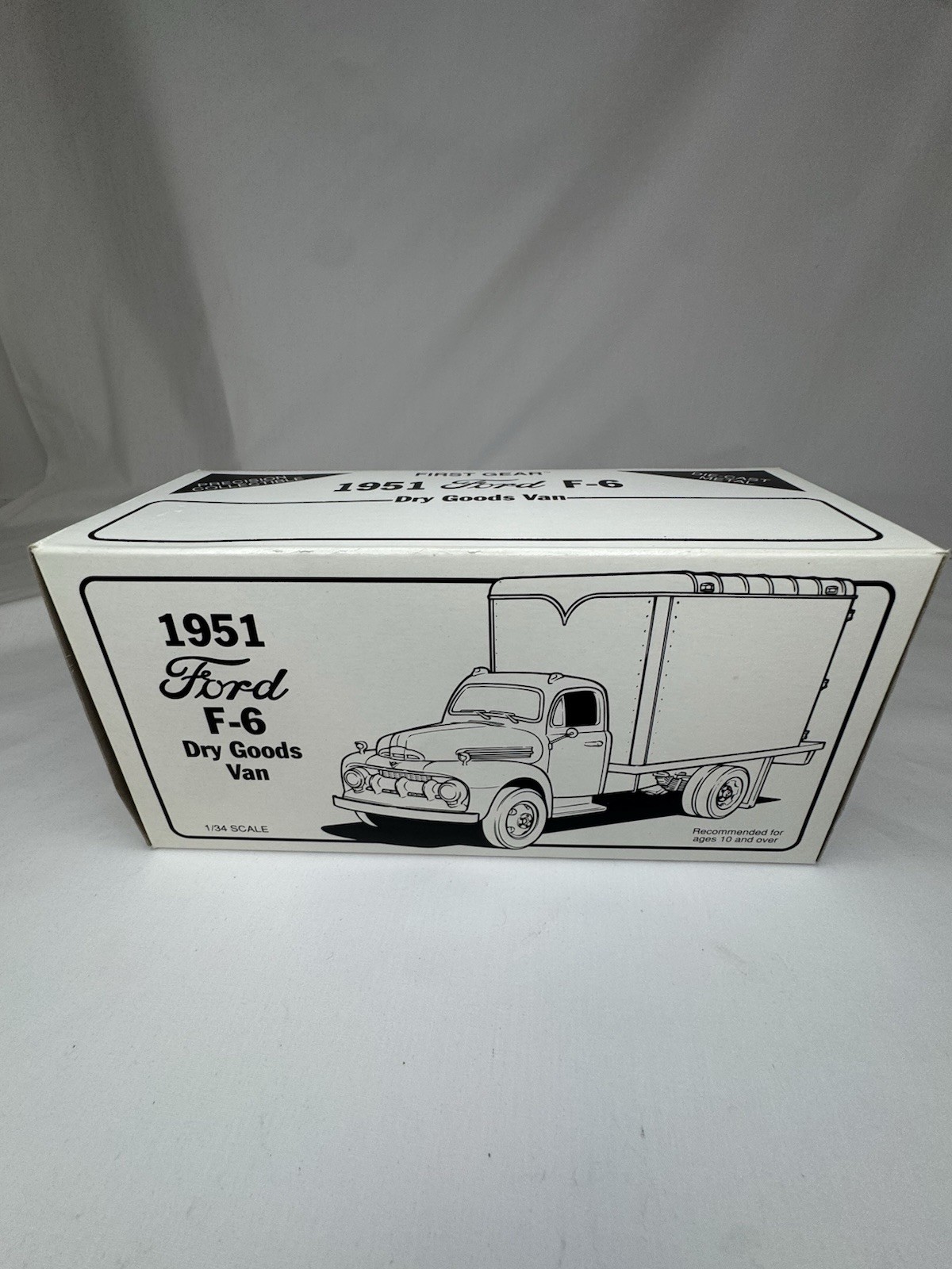 1951 Ford F-6 Die Cast Dry Goods Van 1/34 Scale New In Box Vintage