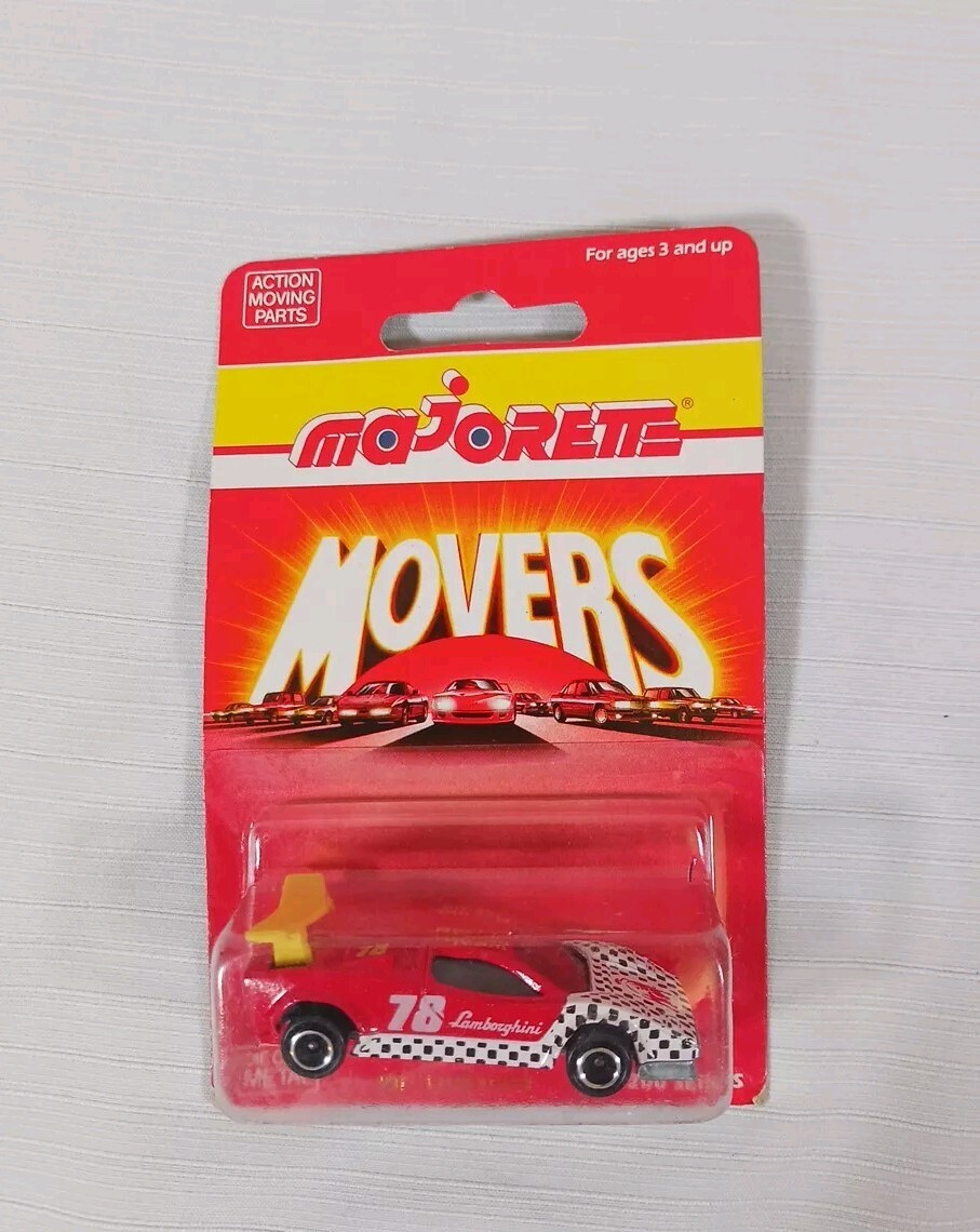 Lot of Two Vintage Majorette Diecast Cars, NIB Lamborghini & Volvo Truck