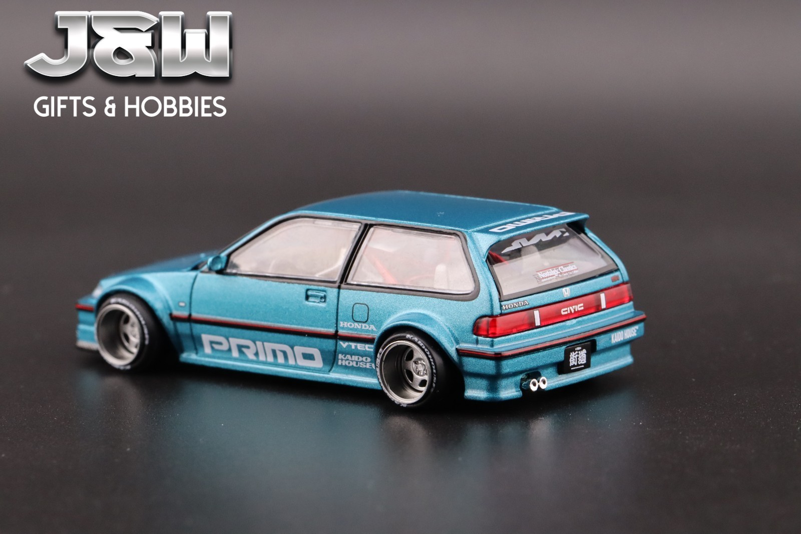 Kaido House x Mini GT Honda Civic EF Kaido Works V1 Tahitian Green #126 1/64