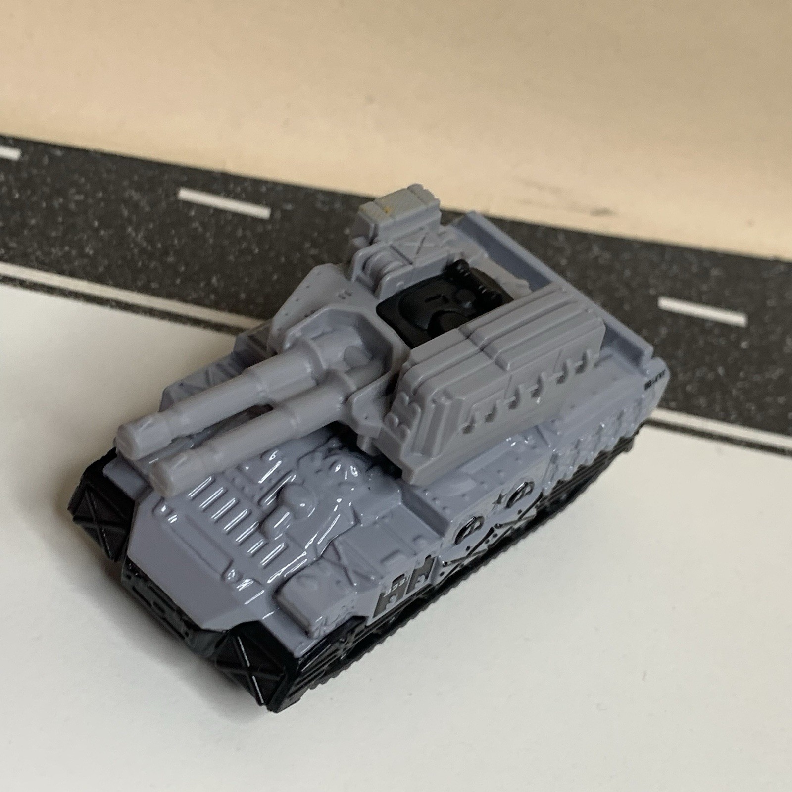 2017 Matchbox #71 Blockade Buster Mini Tank Light Gray MB Unit 3331 NM