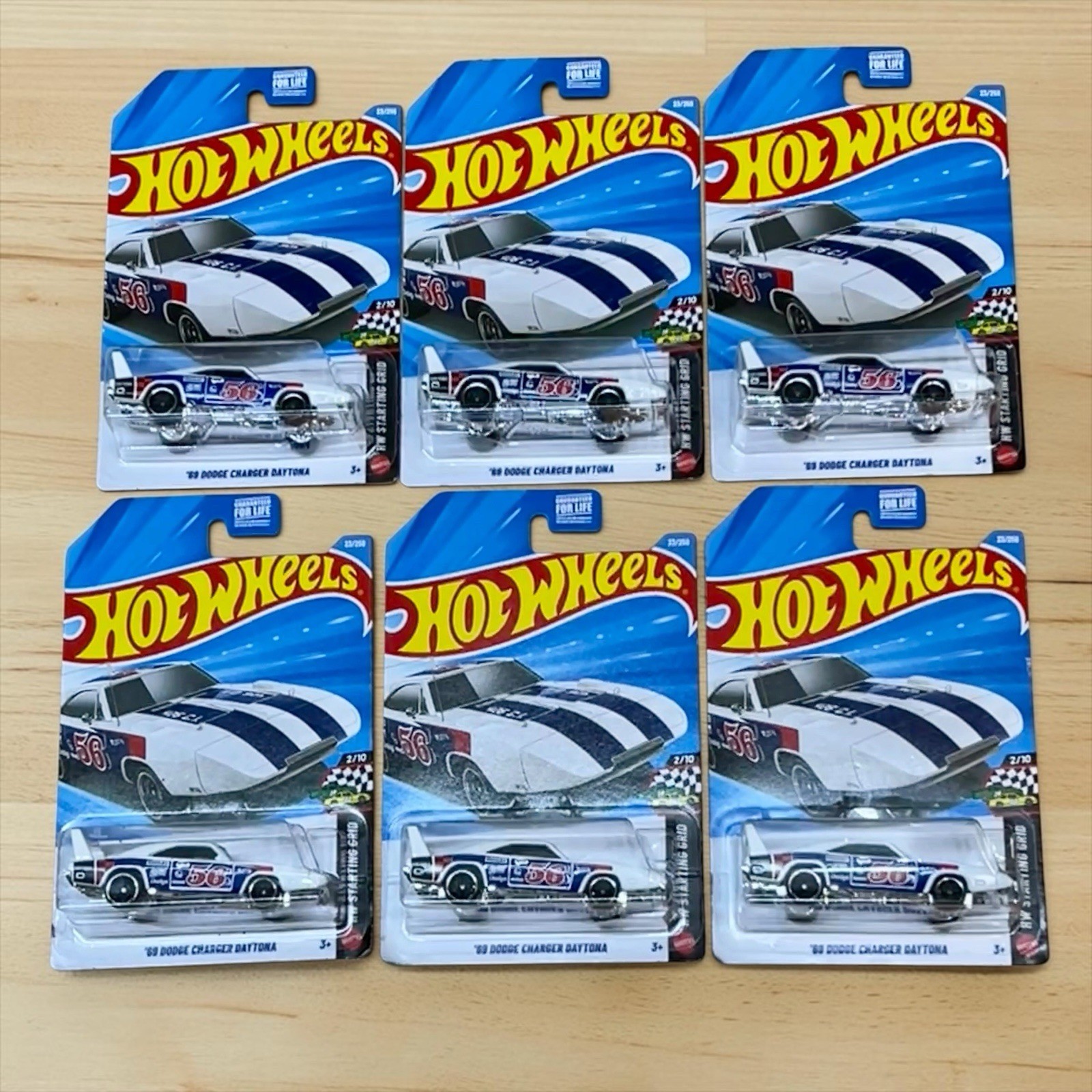 Lot Of 6 2026 Hot Wheels Kroger Exclusive ’69 Dodge Charger Daytona White 23/250