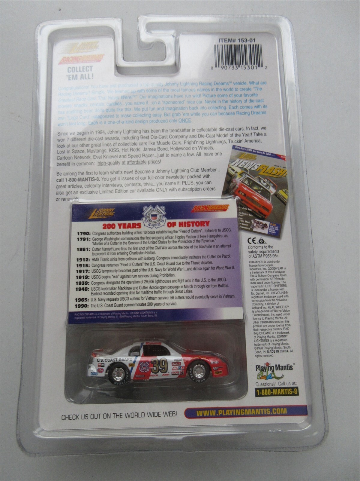 Johnny Lightning Racing Dreams Armed Forces United States Coast Guard NEW car
