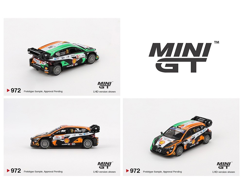 Mini GT Hyundai i20 N Rally1 #11 2023 Rally Croatia Power Stage Winner #972 1/64