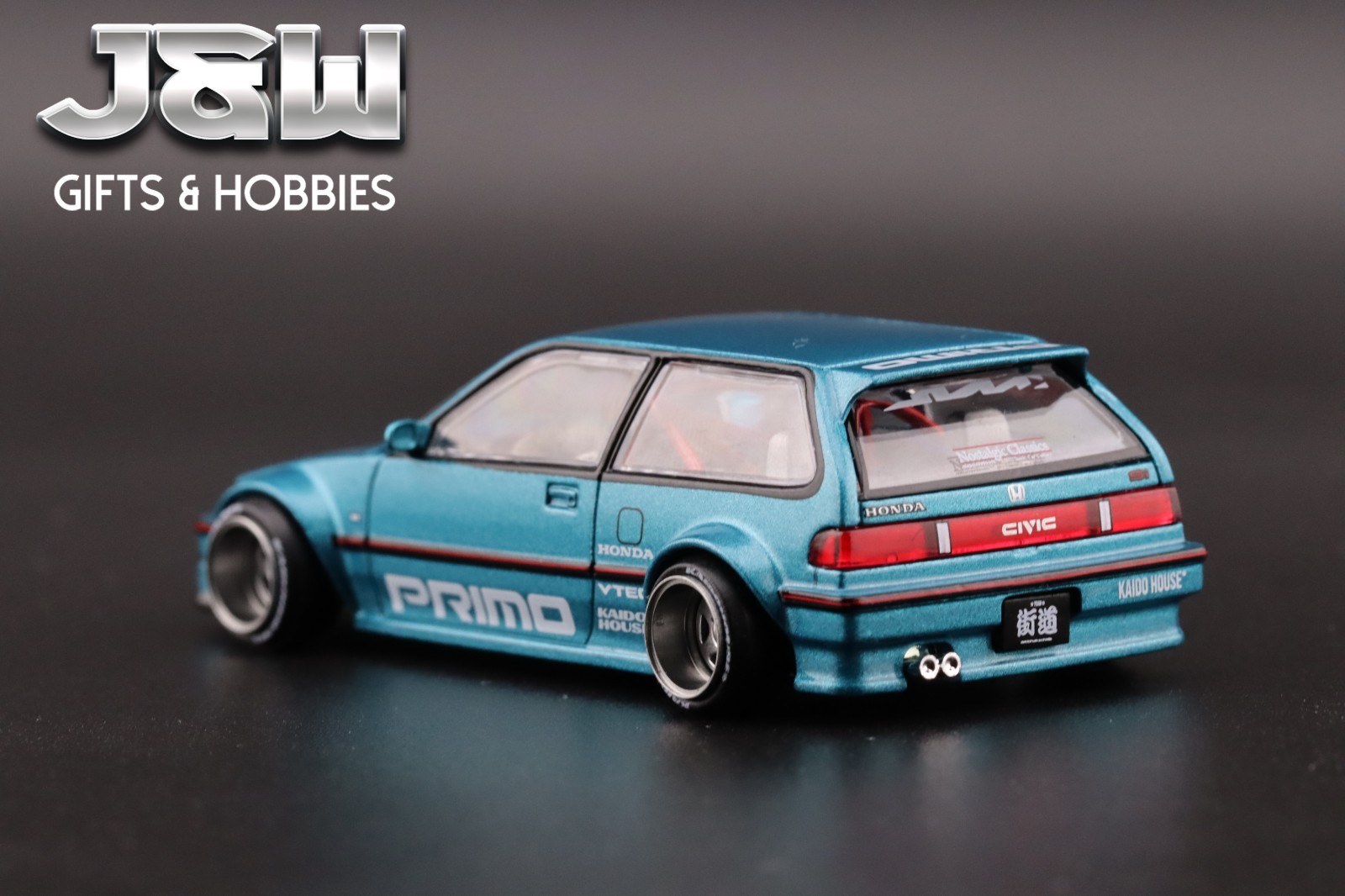 Kaido House x Mini GT Honda Civic EF Kaido Works V1 Tahitian Green #126 1/64