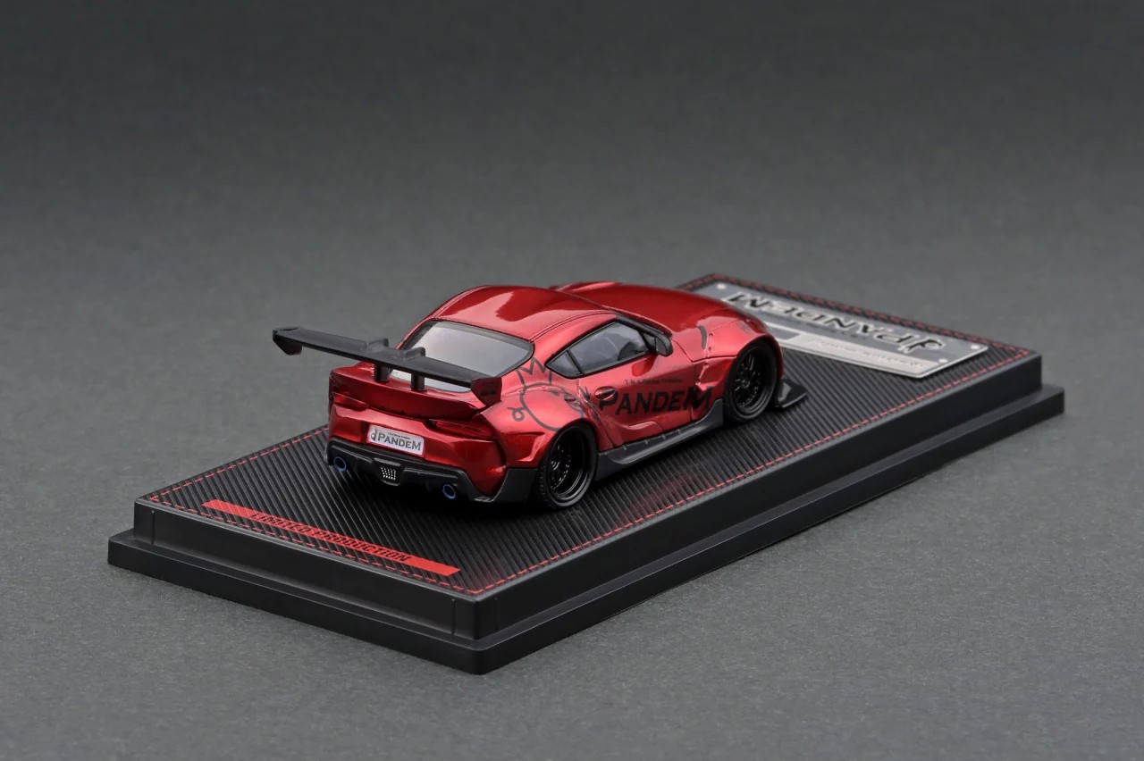 Ignition Model Red Metallic Pandem Toyota Supra (A90) 1:64 Diecast Car IG2332