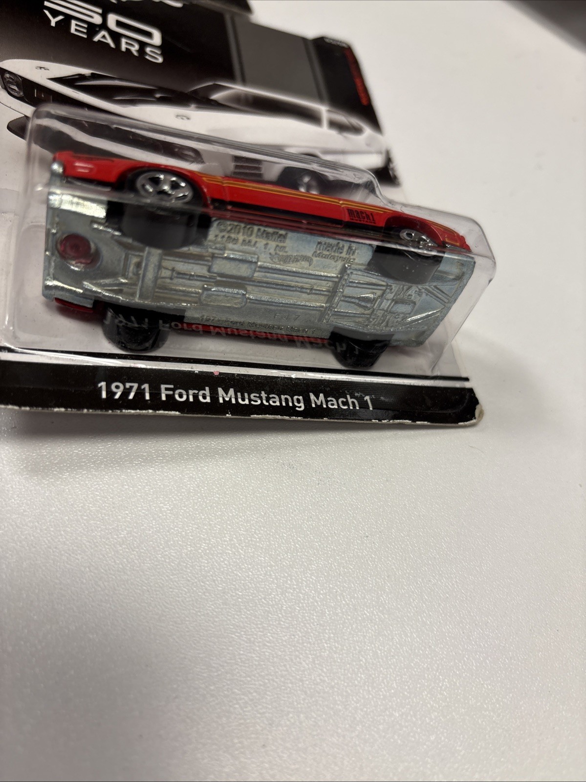 NIPn2014 Hot Wheels Mustang 50 Years Series 3/8 1971 FORD MUSTANG MACH 1 Red