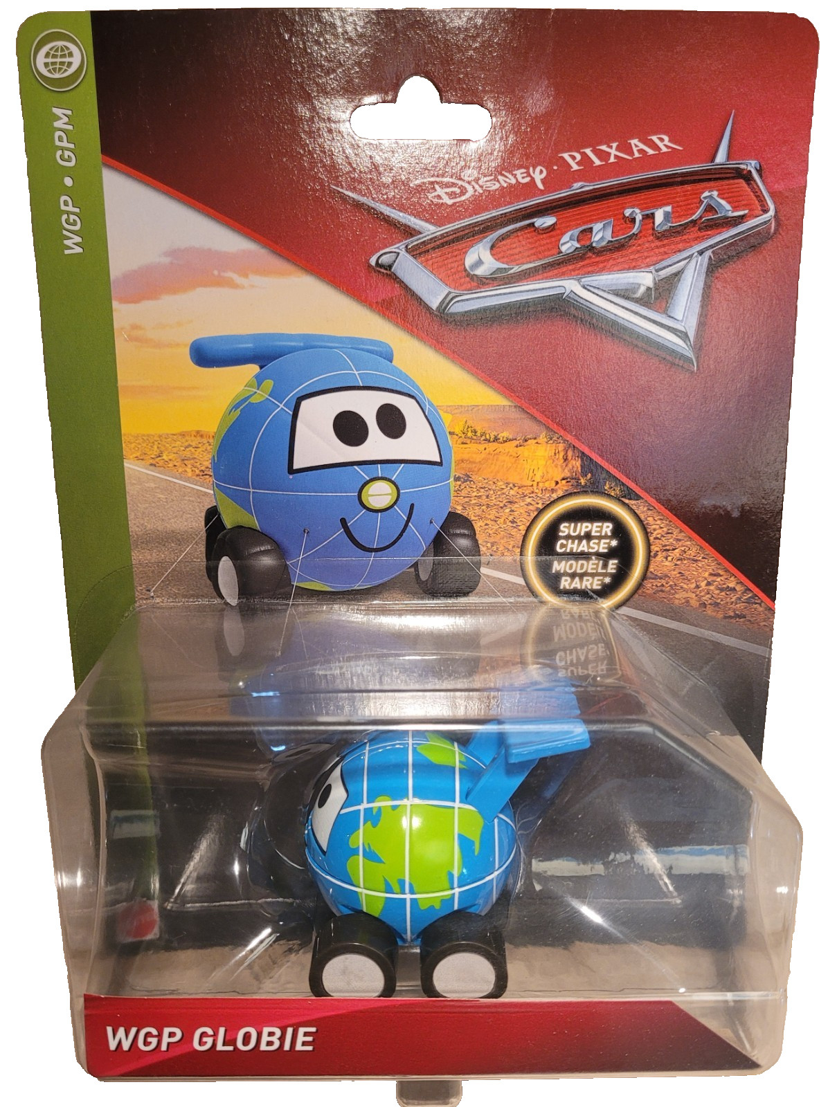 Disney Pixar Cars Globie WGP Deluxe Super Chase