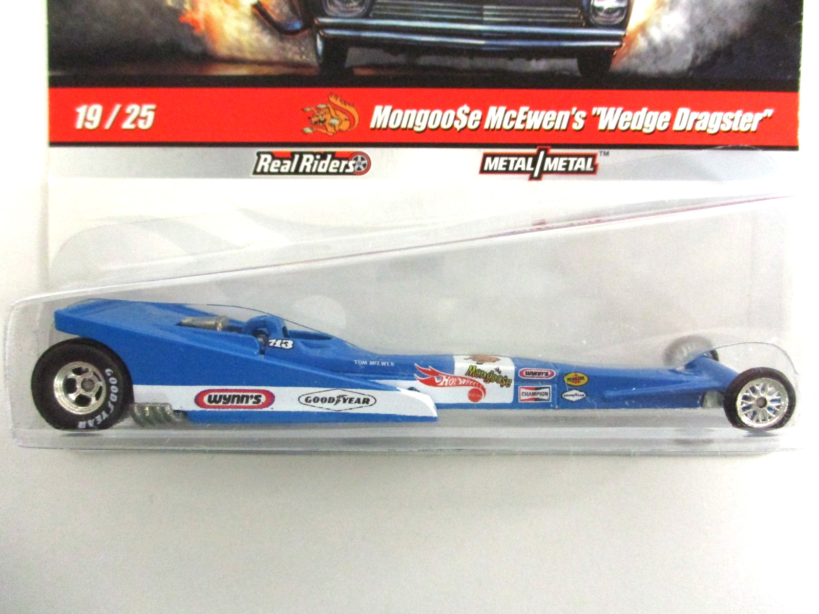 HOT WHEELS – DRAG STRIP DEMONS – TOM “MONGOOSE” McEWEN T/F WEDGE DRAGSTER