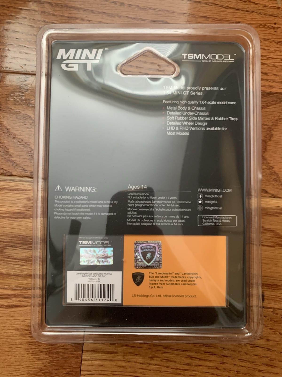 Mini GT 1:64 LB-Silhouette WORKS MURCIELAGO GT Evo – Yellow #1135 Liberty Walk