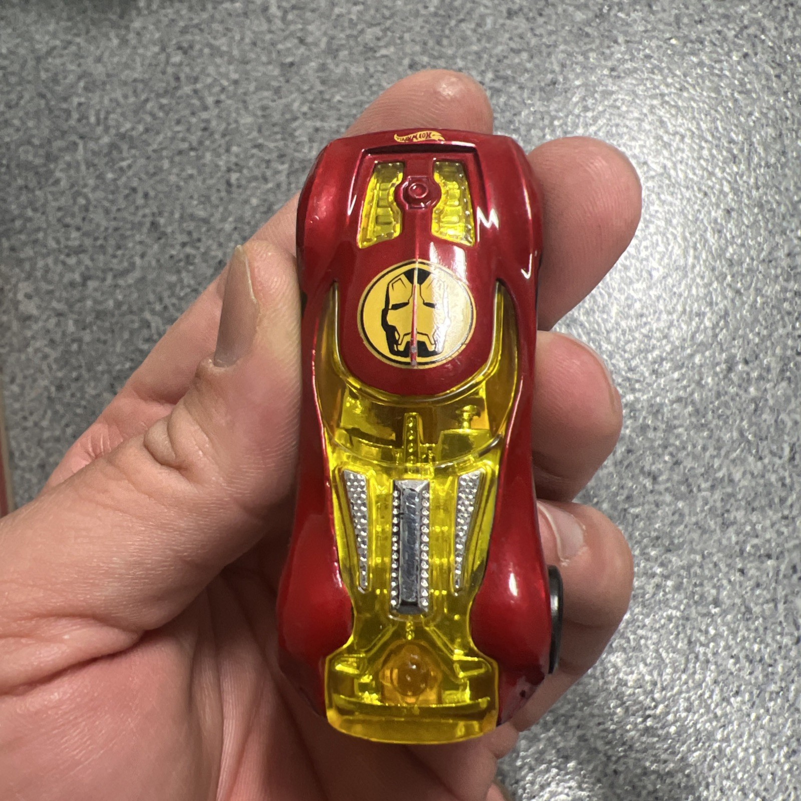 Loose 2016 Hot Wheels HW40 Red w/Gold Chrome OH5 Wheels Iron Man Thailand