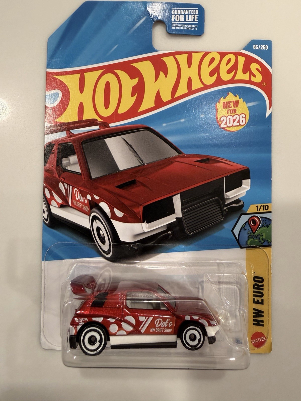 Hot Wheels HW Euro Drift Box 1:64 Diecast Car Red/White/Black Unopened