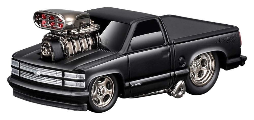 Maisto 1/64 Muscle Machines MM 1993 Chevrolet 454 SS Black Diecast Car MS15584BK