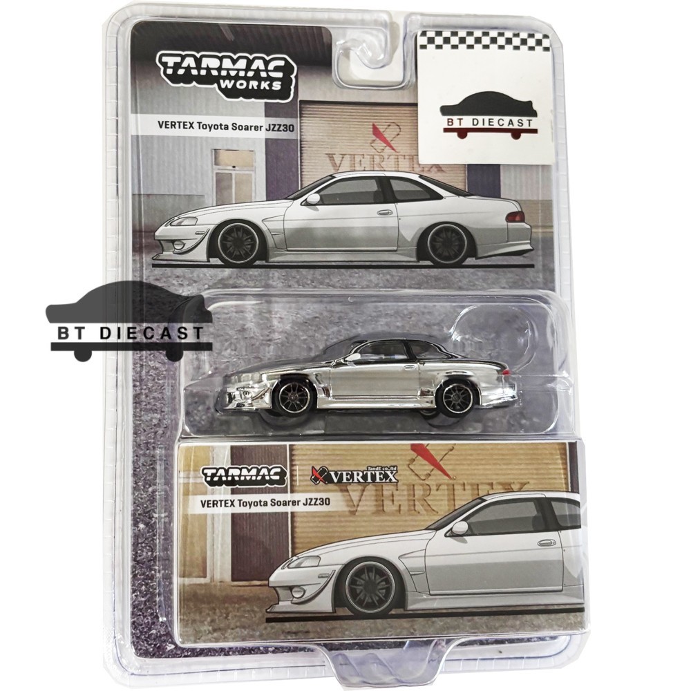 TARMAC WORKS VERTEX TOYOTA SOARER JZZ30 1/64 DIECAST MODEL CAR T64G-080-WH Chase