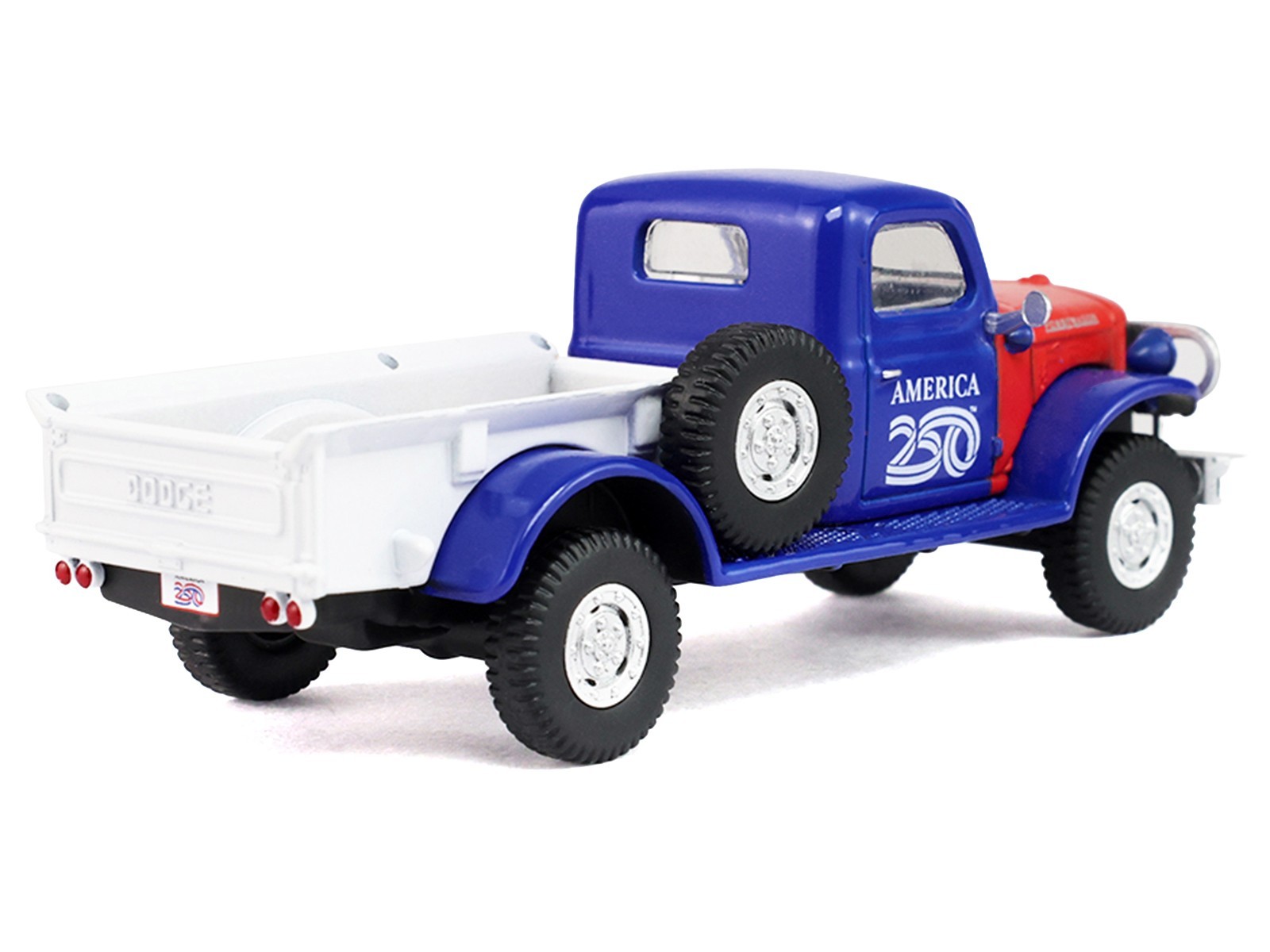 1946 DODGE POWER WAGON PICKUP “AMERICA 250” 1/64 DIECAST BY GREENLIGHT 28180 E