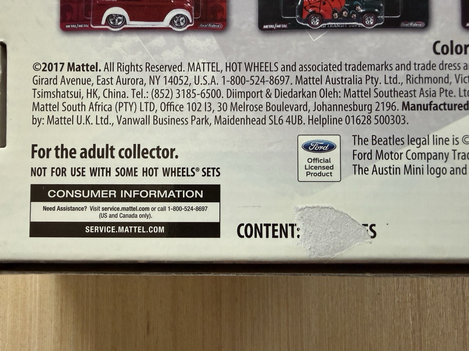 Hot Wheels The Beatles Premium 5-Car Box Set – Pop Culture Real Riders – NEW