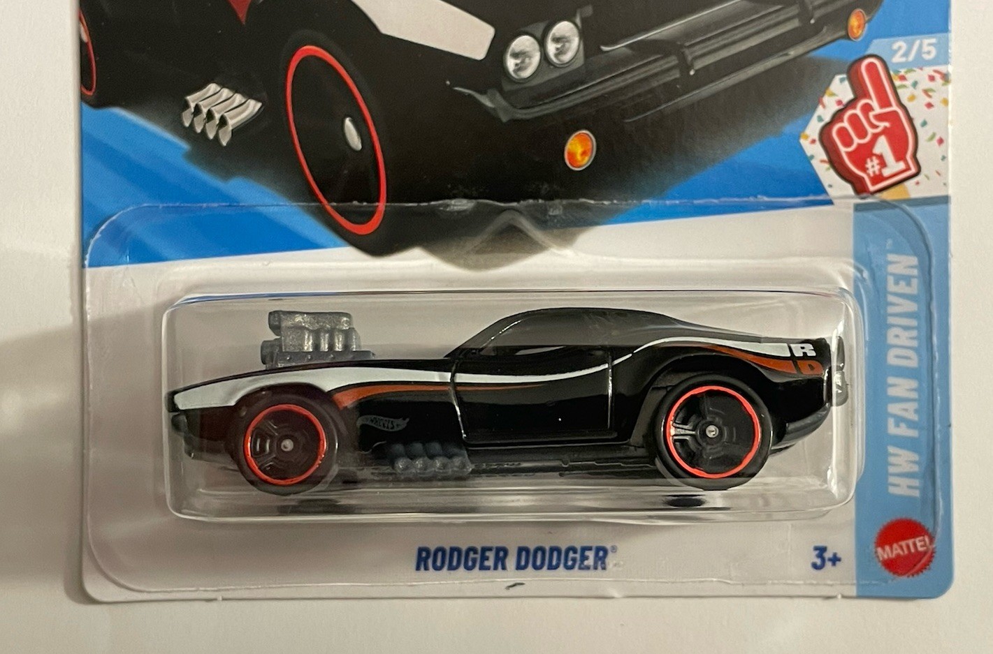 2026 HOT WHEELS RODGER DODGER HW FAN DRIVEN 2/5 G-CASE SUPER RARE ERROR