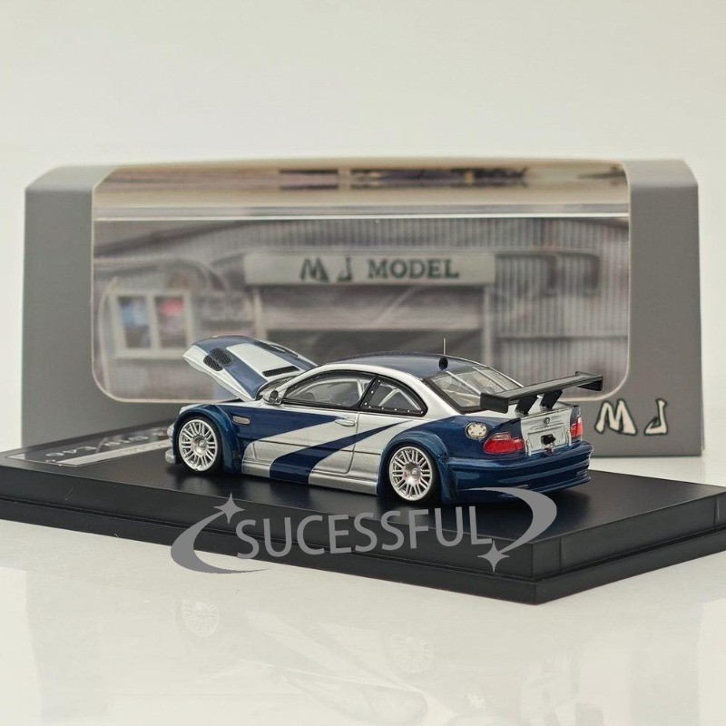 1:64 MJ GTR E46 Need For Speed Metal Diecast Model Car, Mini Gift