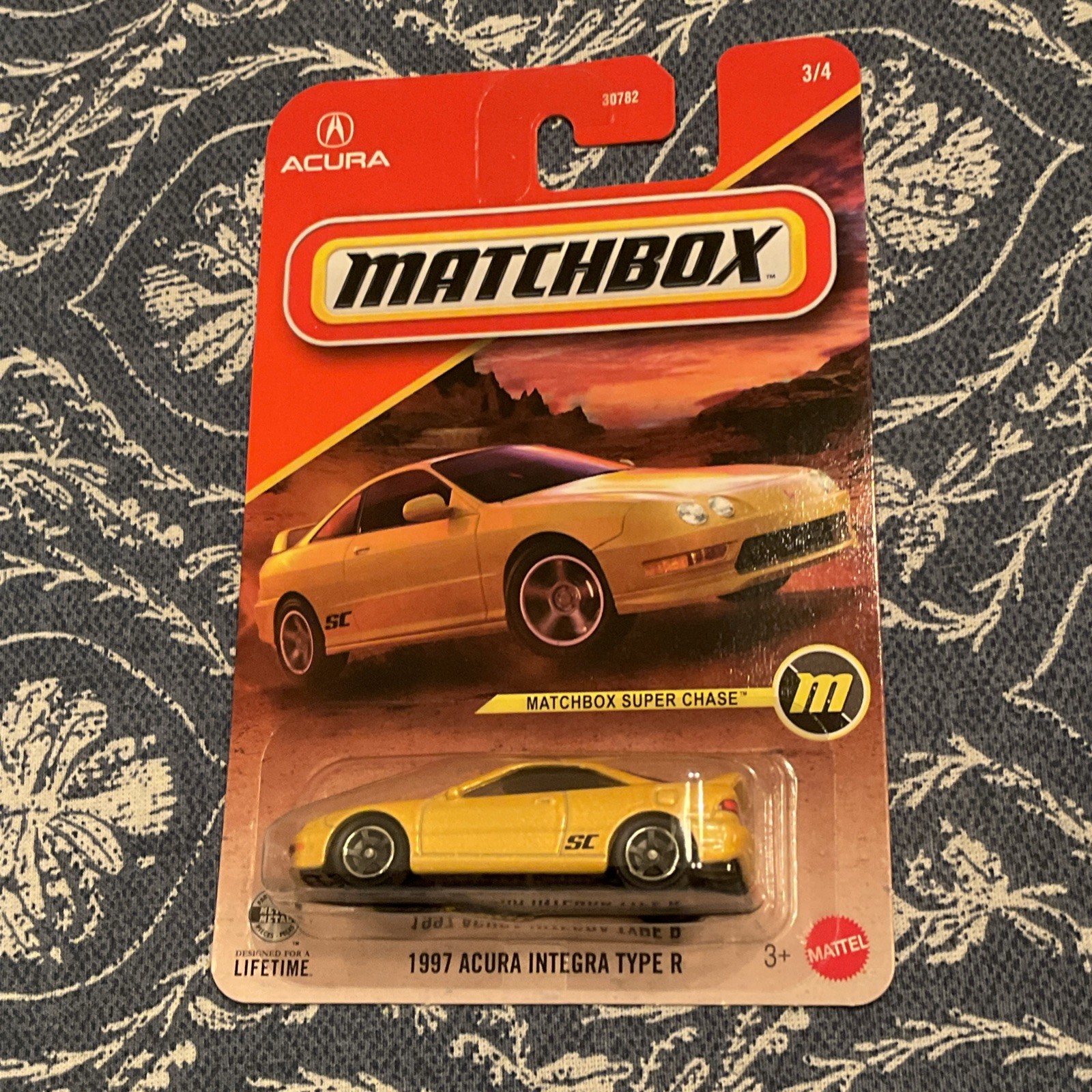 Matchbox Power Grabs 2026 Super Chase Yellow 1997 Acura Integra Type R # 3/4