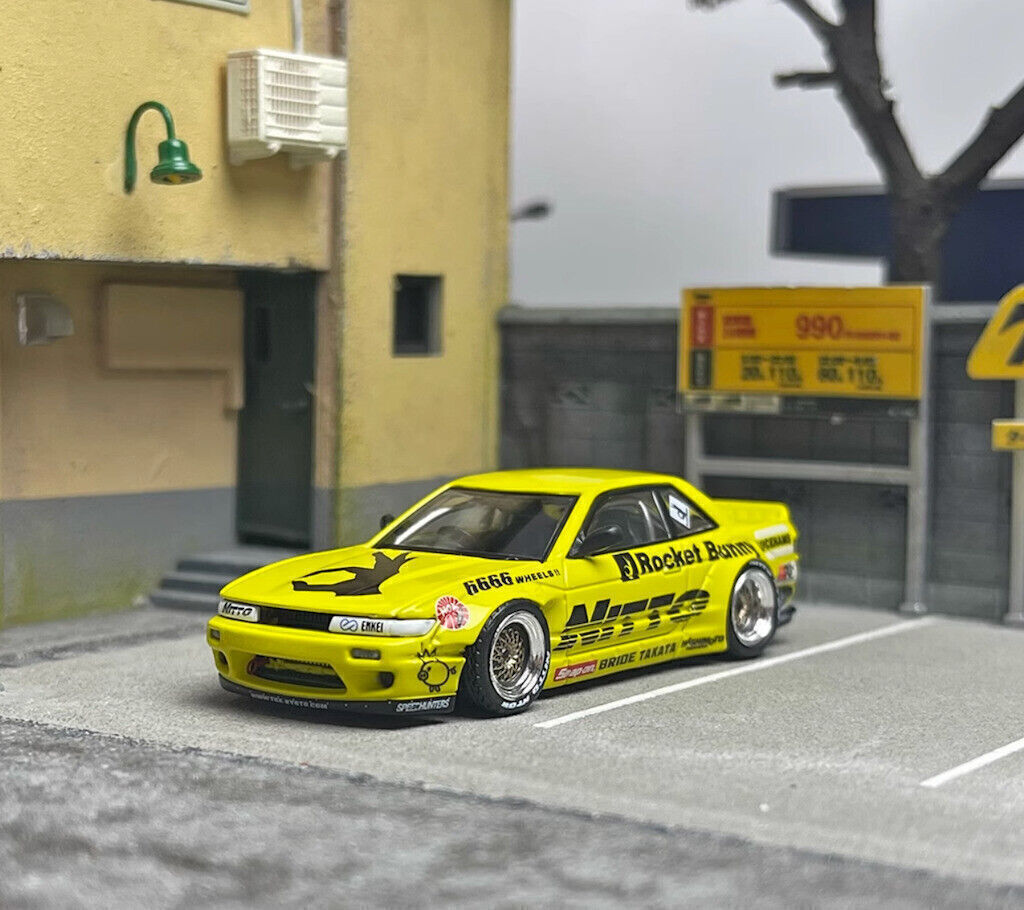GB INNO 1:64 JDM Silvia S13 PANDEM V2 Racing Sport Model Diecast TOY
