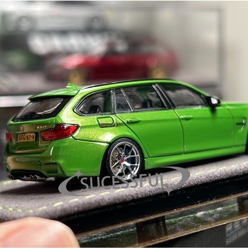 Mortal 1/64 Green BMW F81 M3 CS Wagon Metal Diecast Sports Car