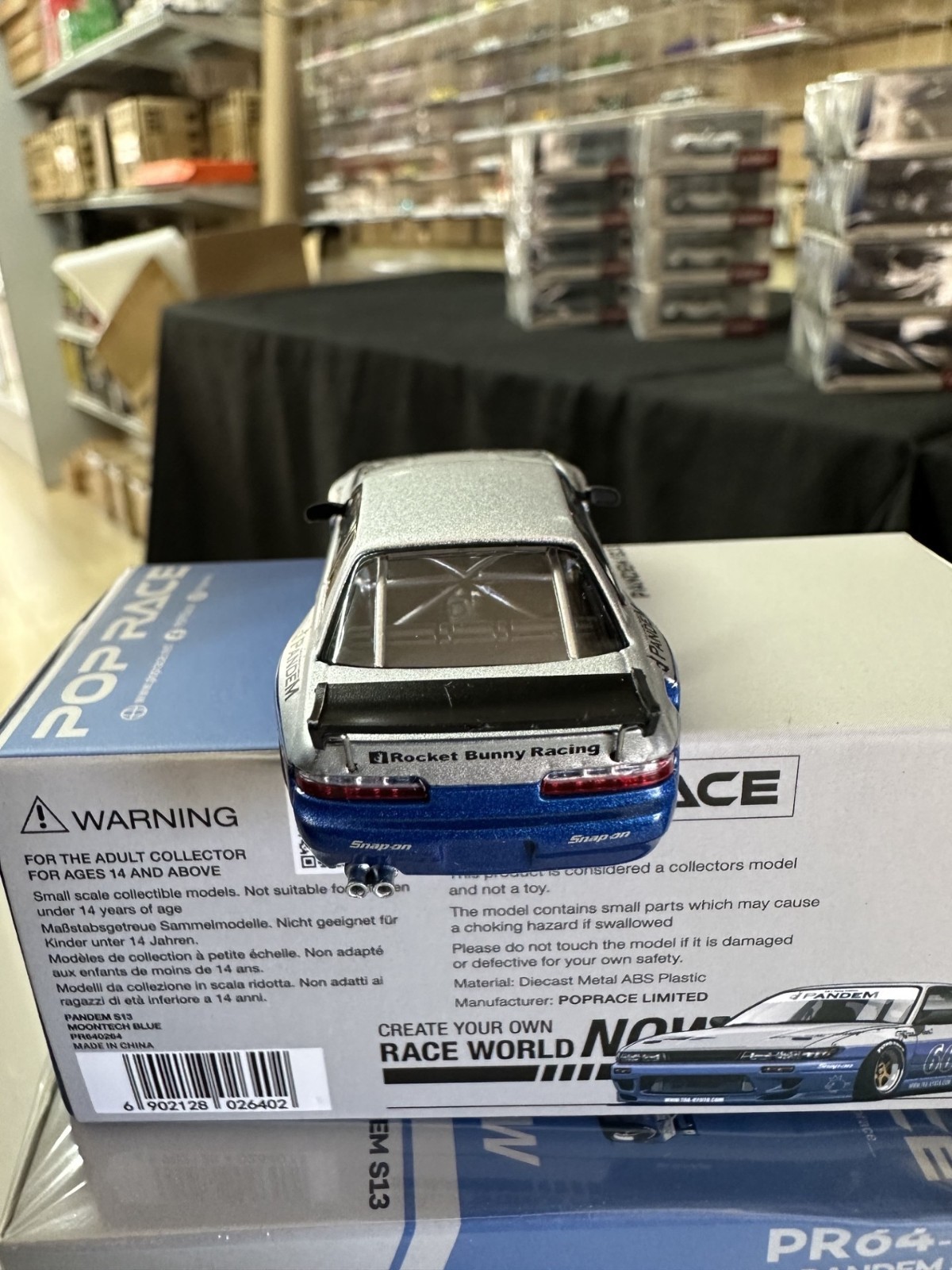 NISSAN SILVIA S13 PANDEM ROCKET BUNNY 1/64 DIECAST CAR BY POP RACE PR64-264