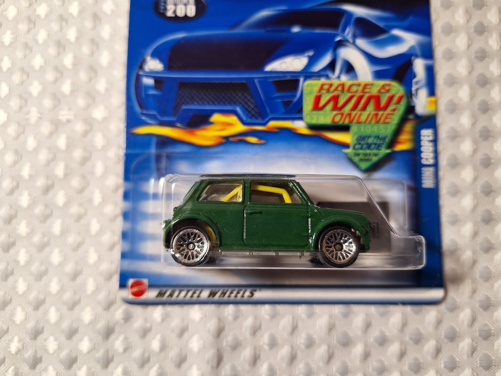 2002 Hot Wheels #200 Mini Cooper Green Removable Car Top New Sealed