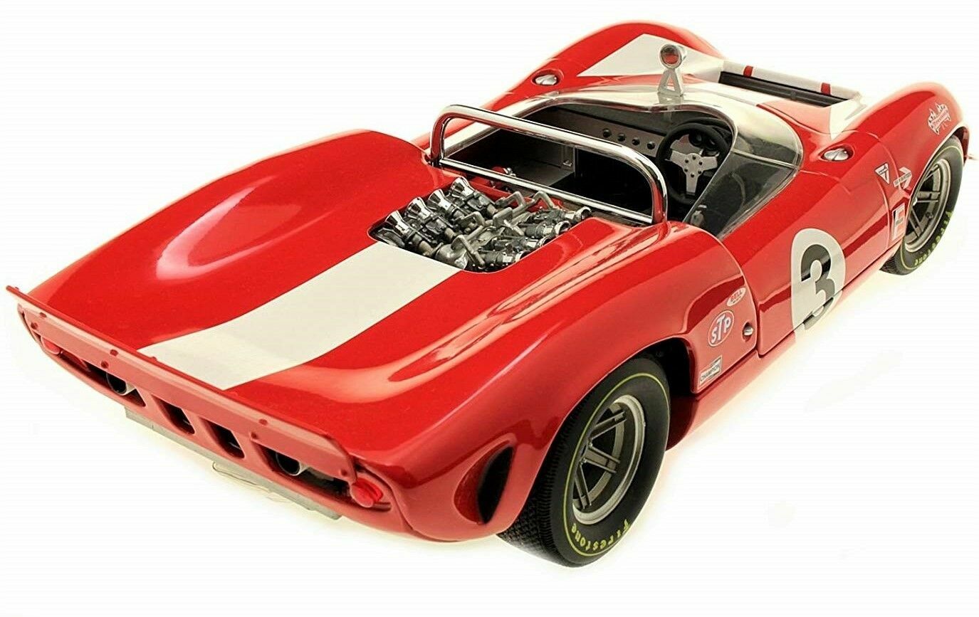 Race Car Le mans Hot Rod Built Metal Model Promo Carousel Red1:18 24 12 55 57