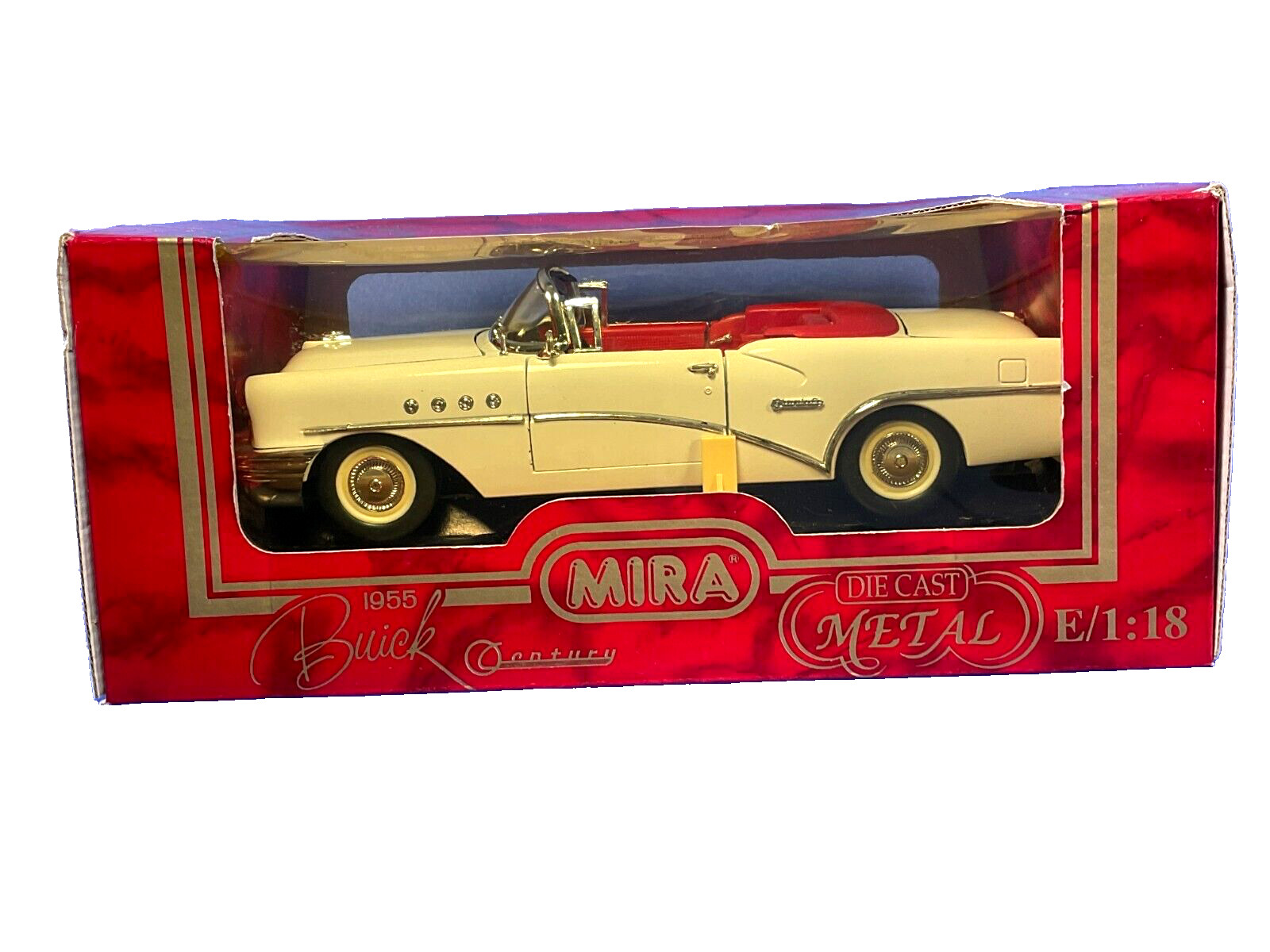 MIRA, Golden Line Collection, 1955 Buick Century Convertible Car, 1:18, NIB