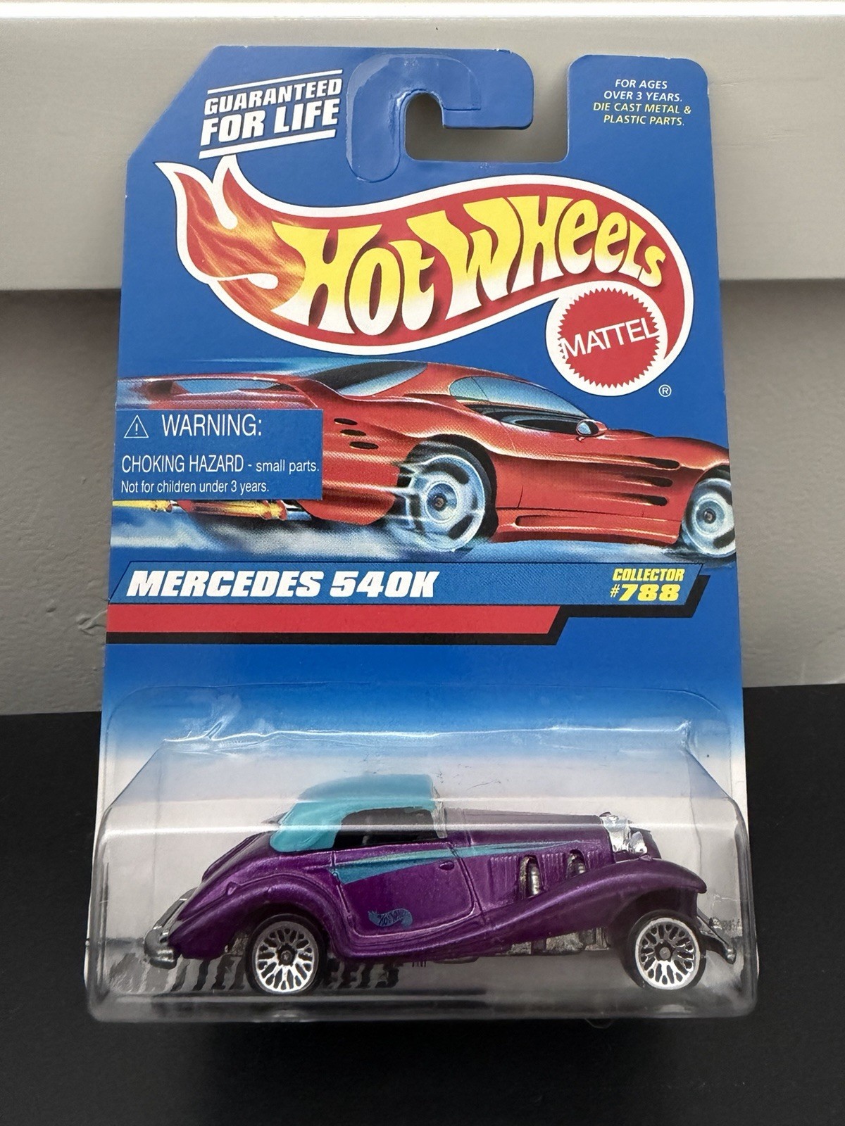 Hot Wheels MERCEDES 540K • Collector #788 • Card Variation