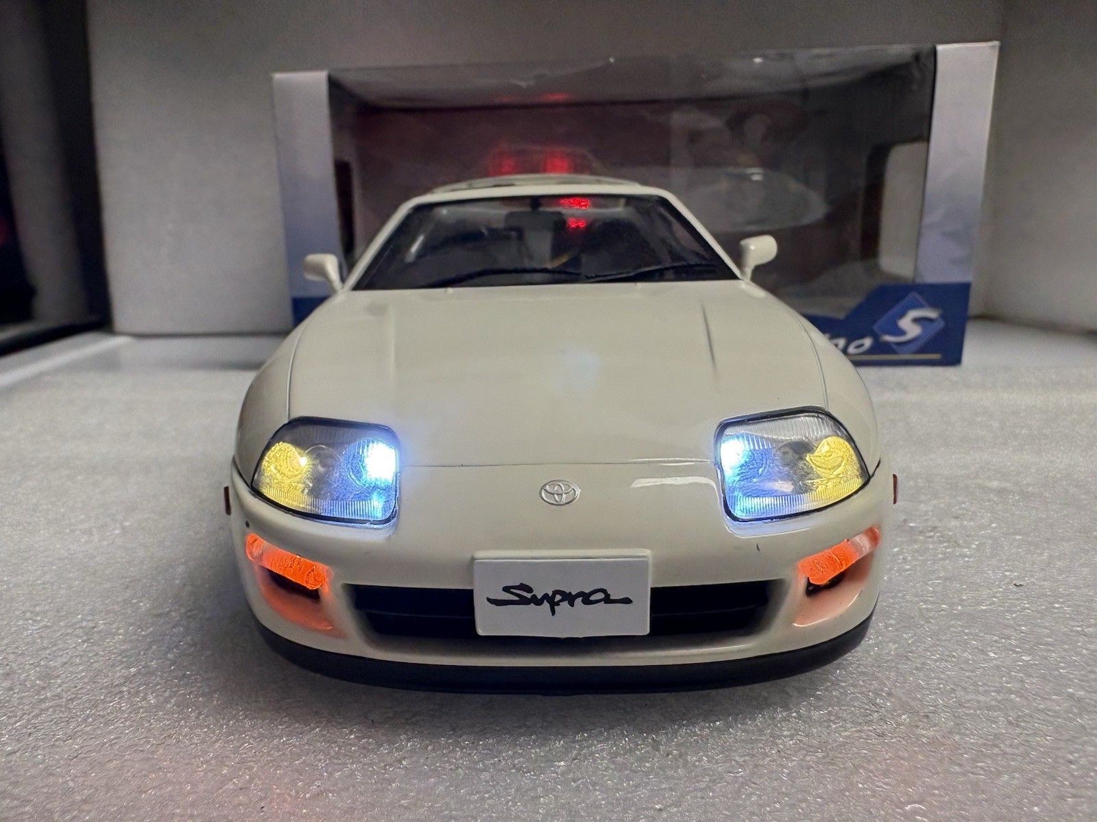 Solido 1/18 TOYOTA SUPRA MK4 JDM Dragster Diecast Drag LED WORKING LIGHTS