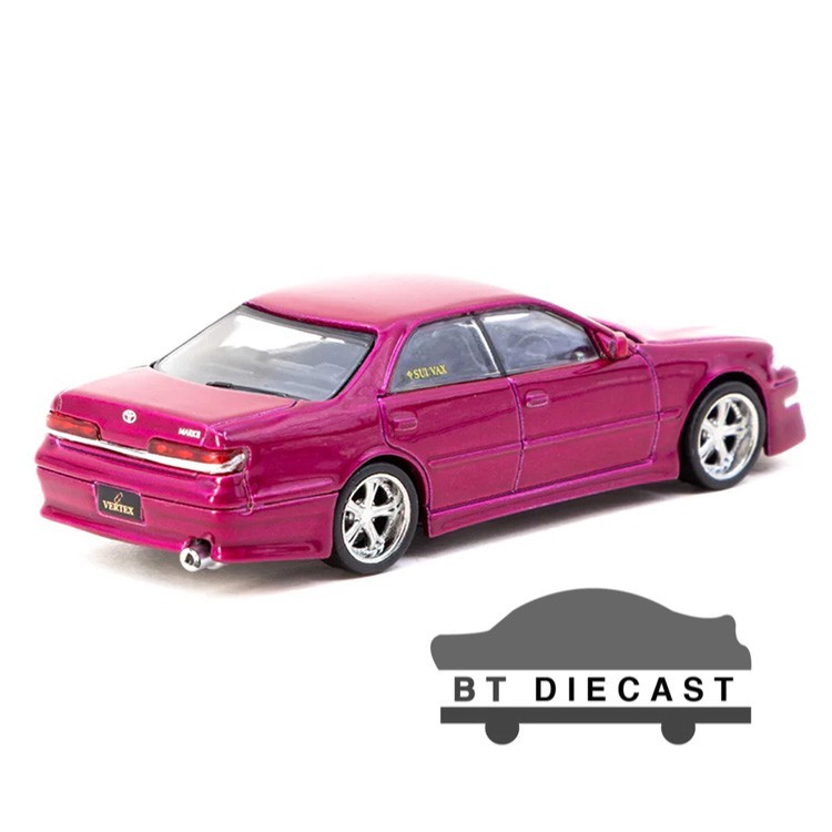 TARMAC WORKS VERTEX TOYOTA MARK II JZX100 1/64 DIECAST RED METALLIC T64G-024-RE