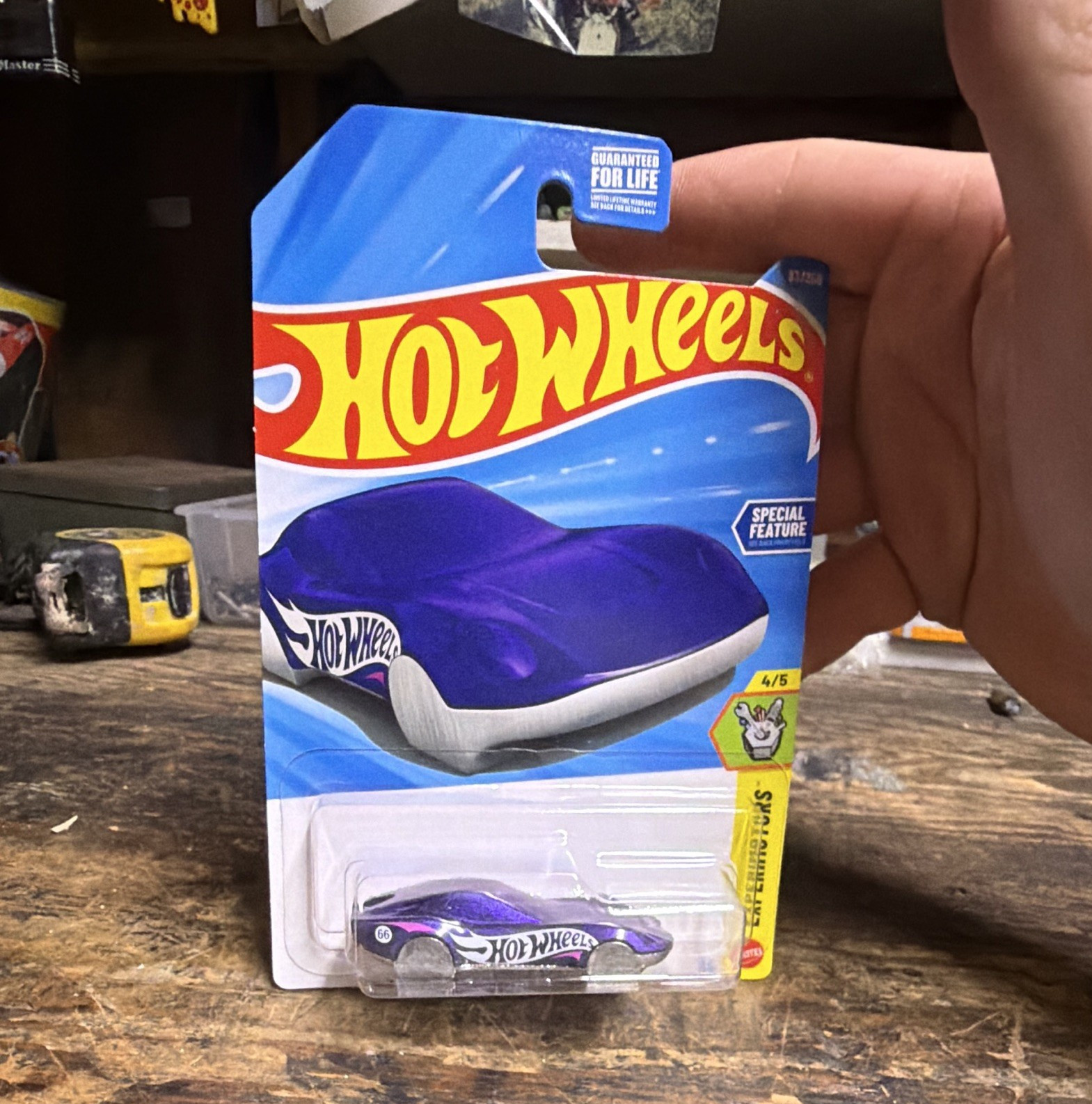 Hot Wheels Experimotors Coupé Clip 2025 Purple/White 1:64 Diecast Unopened