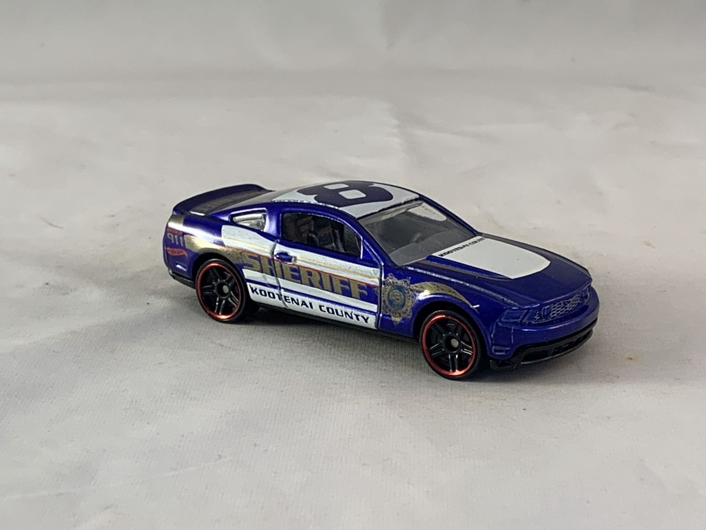 Hot Wheels 2010 Ford Mustang GT 2012 Main Street Police Dept Blue PR5s