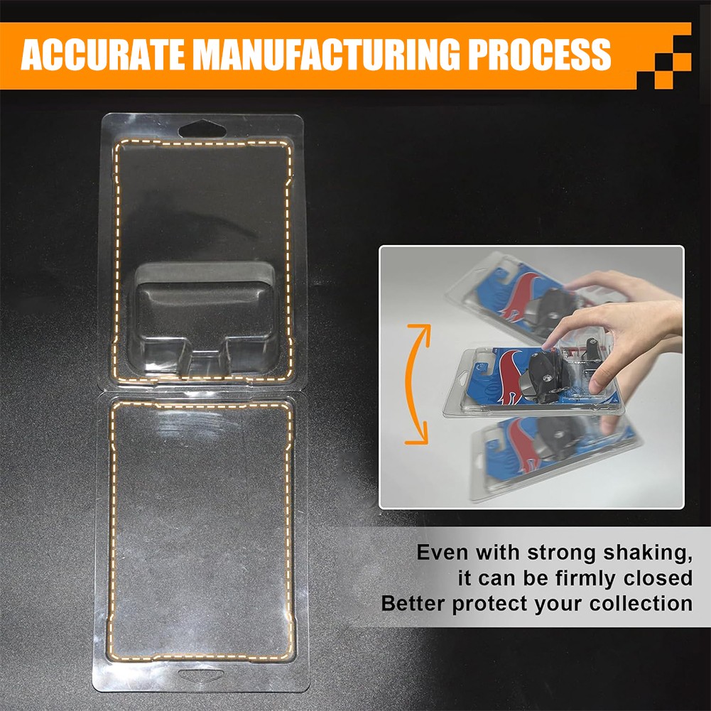 Plastic Clear Car Display Protective Clamshell Case for HW Model Car Storage