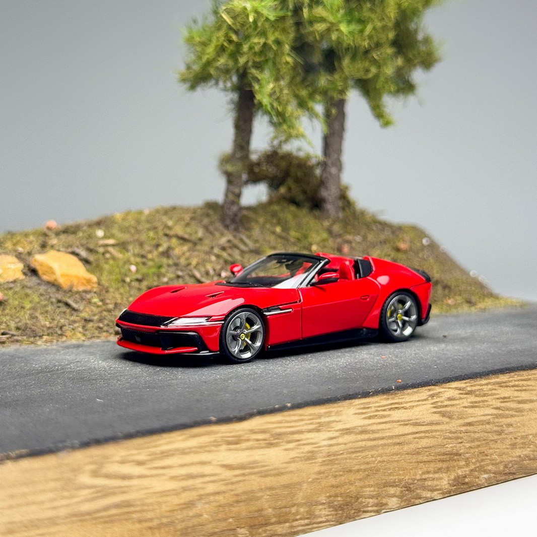 PK 1/64 Scale Ferrari 12Cilindri Spider Red Diecast Car Model Collection gift