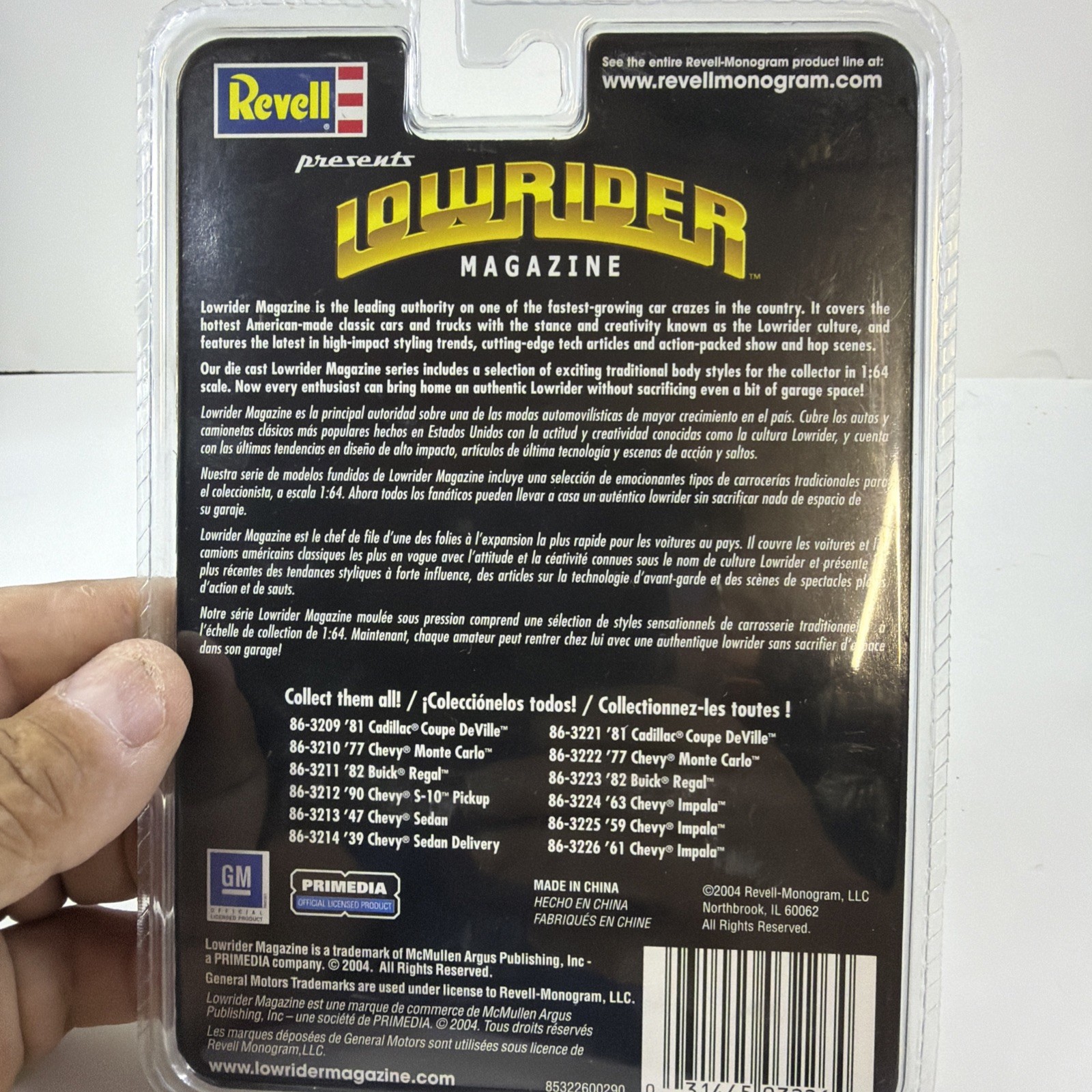 Revell 1:64 LOWRIDER MAGAZINE #188 (1961) ’61 CHEVY IMPALA Positionable Axle_MOC