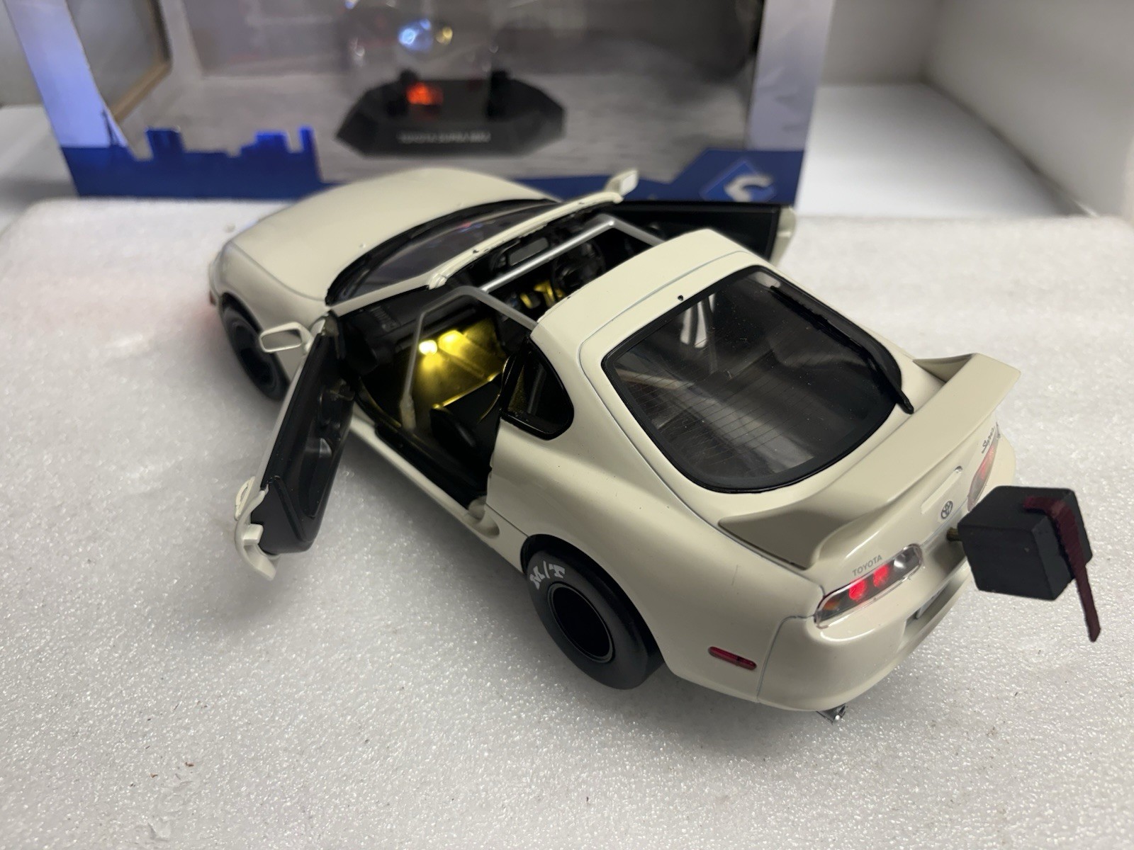 Solido 1/18 TOYOTA SUPRA MK4 JDM Dragster Diecast Drag LED WORKING LIGHTS