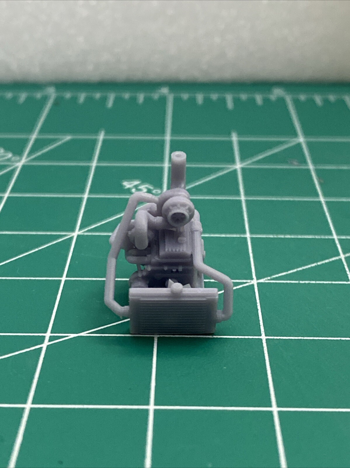 1/64 Turbo Diesel Engine For Diecast Scale Customs Hotwheels Etc 3D Resin Print