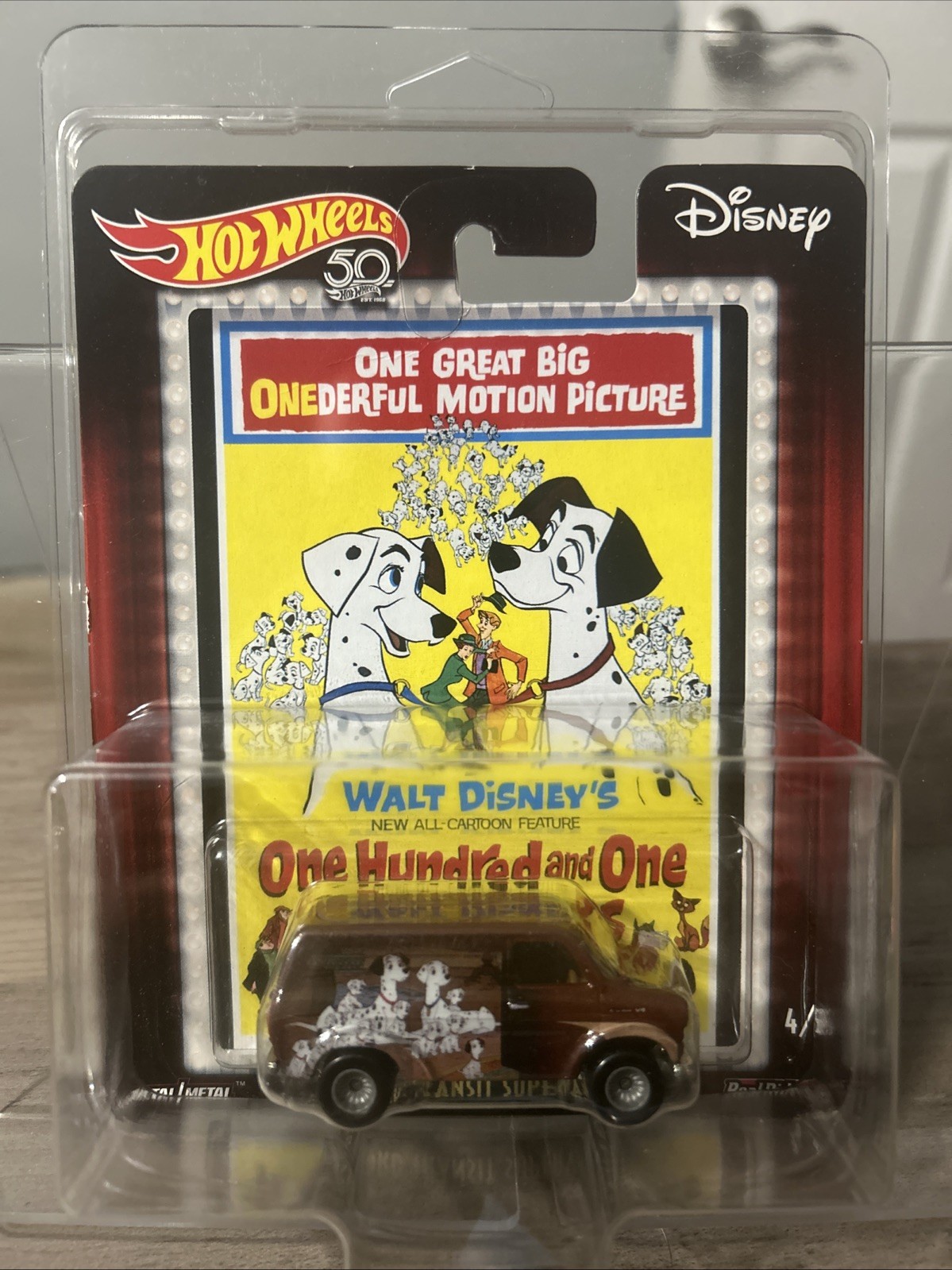 Hot Wheels 50th Disney Dalmatian Ford Transit Supervan Protector