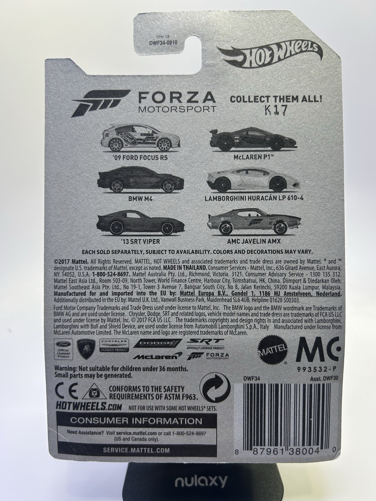 Hot Wheels 2017 BMW M4 #3/6 FORZA New Sealed HOT CAR