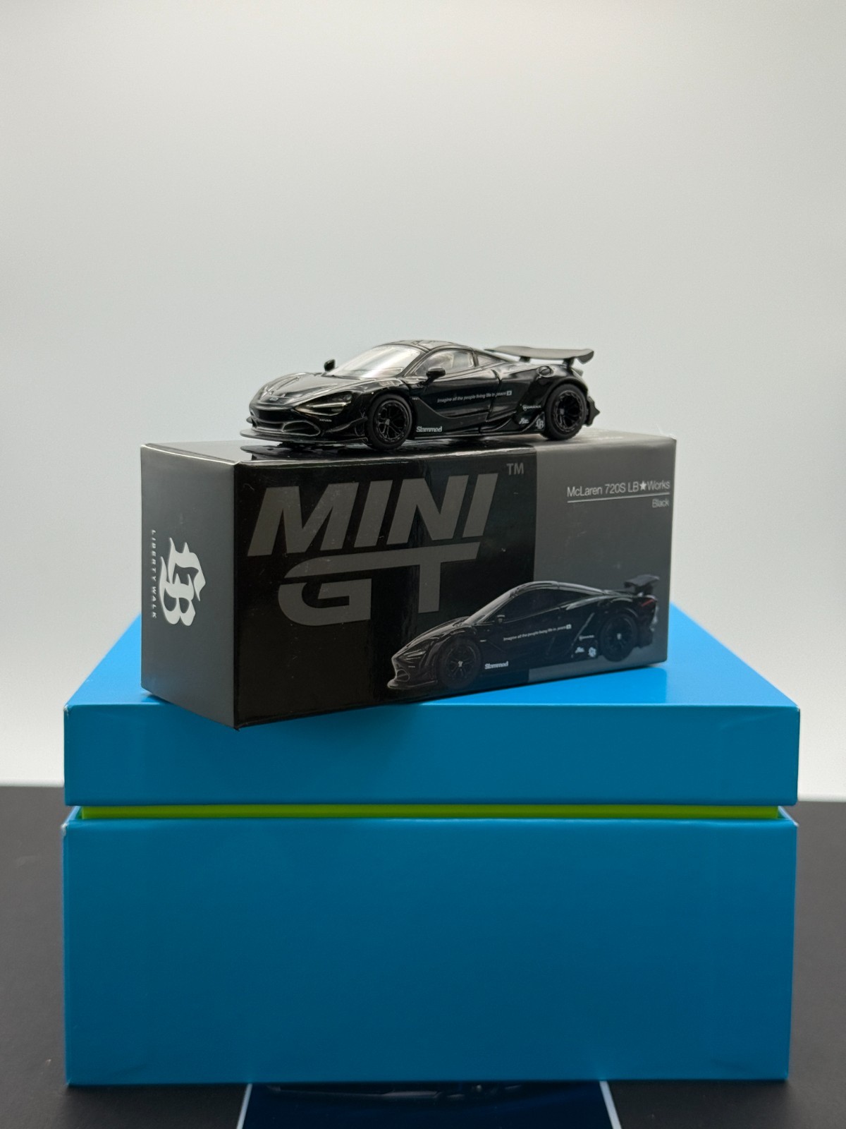 Mini GT McLaren 720S LB Works Liberty Walk Black 777