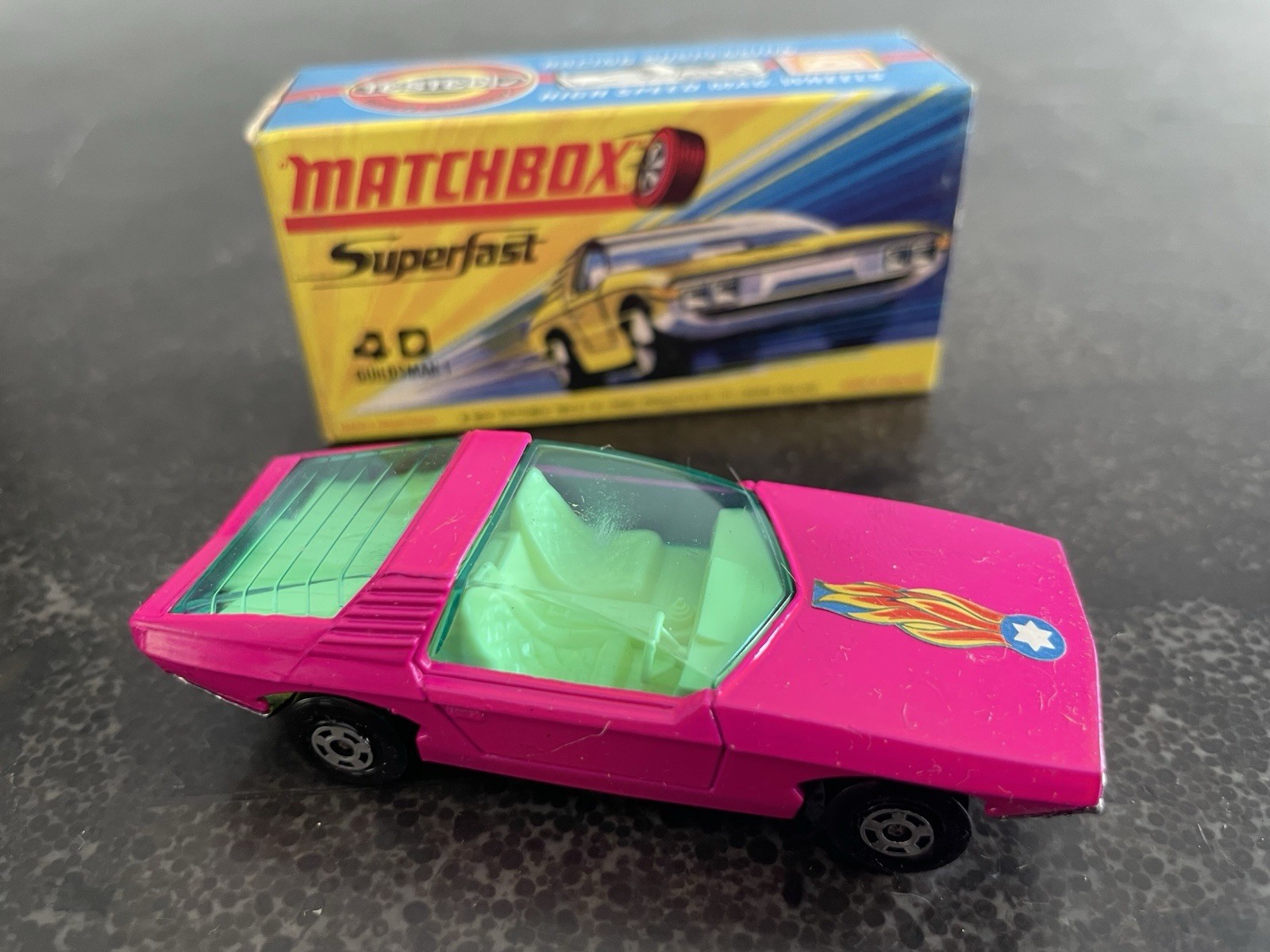 MIB Matchbox Superfast #40 Pink Vauxhall Guildsman 1 in Box Lesney 1971